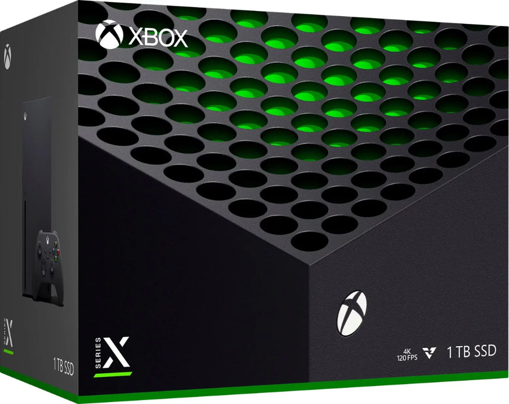 Microsoft Xbox Series  1TB  Video Gaming Console + 1 Xbox Wireless Gaming Controller - 16GB  , Black, 8X Cores Zen 2 , 802.11AC WiFi, 8K , 4K  Blu-Ray - 64GB  Flash Drive