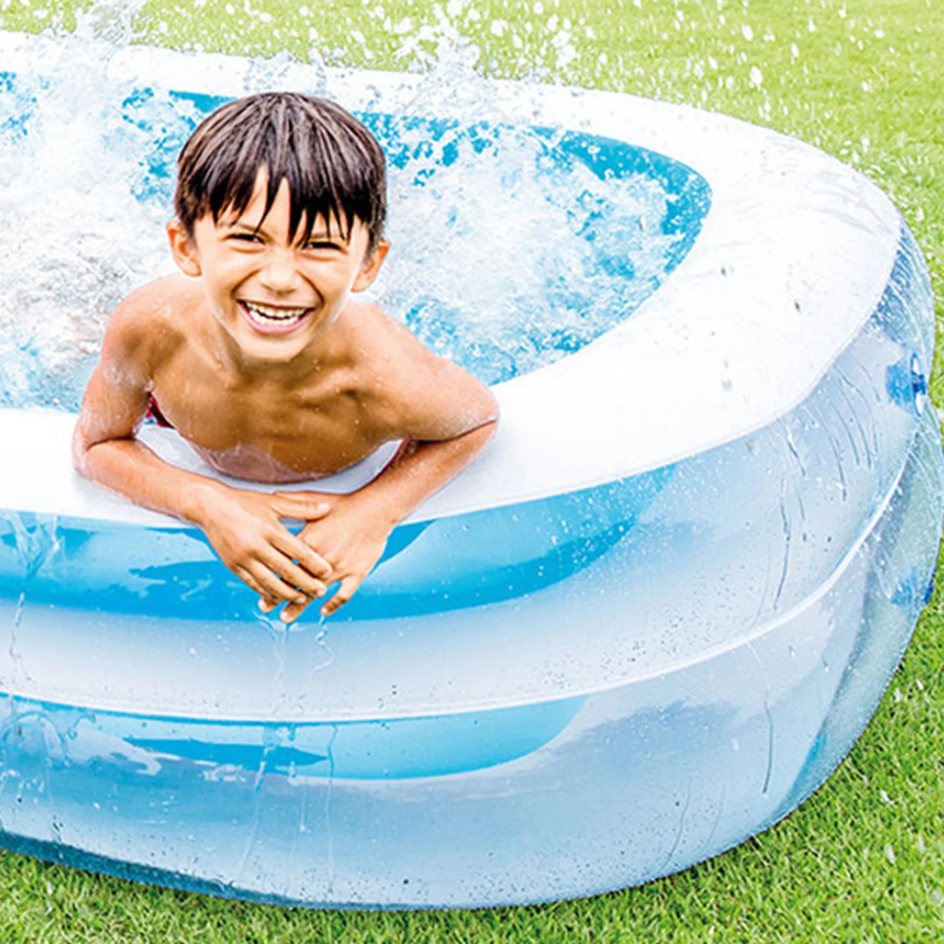 Intex Kool Splash Play Center with 8.5' x 5.75' Swim Center, Blue & White