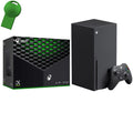 Microsoft Xbox Series  1TB  Video Gaming Console + 1 Xbox Wireless Gaming Controller - 16GB  , Black, 8X Cores Zen 2 , 802.11AC WiFi, 8K , 4K  Blu-Ray - 64GB  Flash Drive