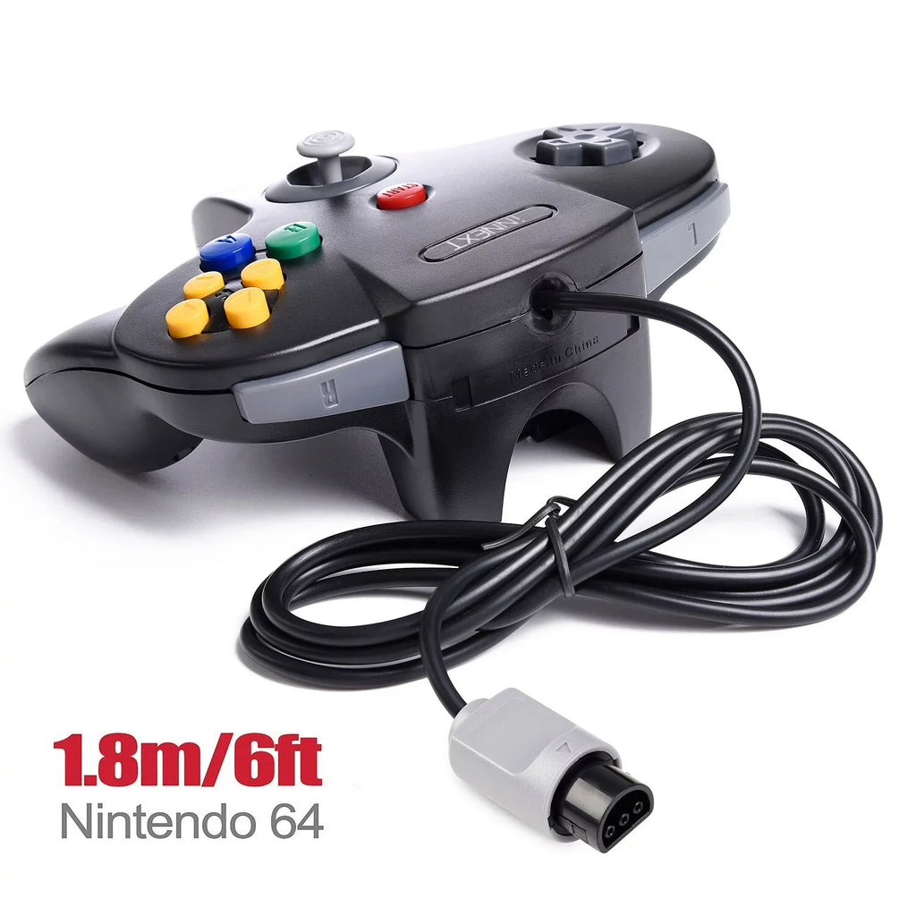 2 Pack  Controller, iNNEXT Classic Wired  64-bit Game pad Joystick for Ultra 64 Video Game Console  System (Black)