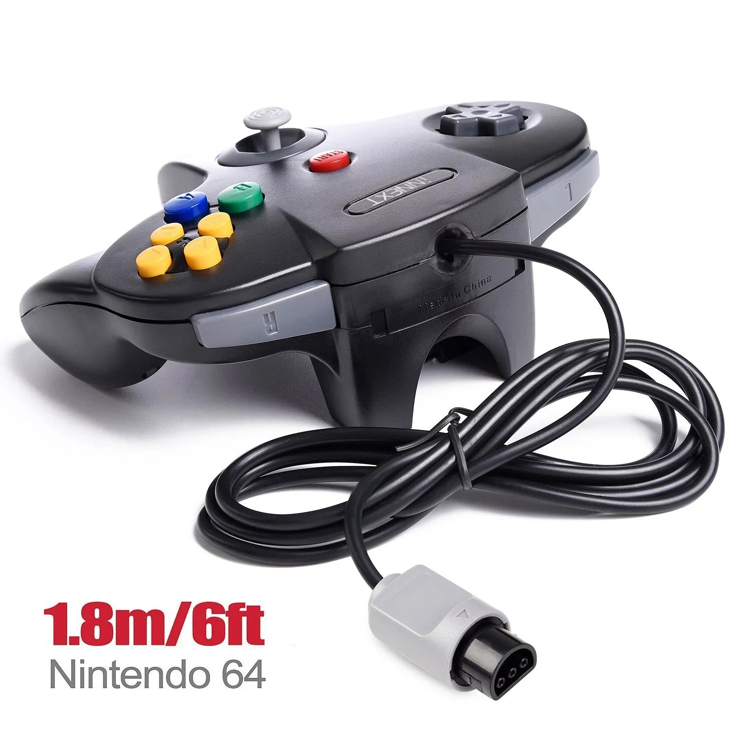 2 Pack  Controller, iNNEXT Classic Wired  64-bit Game pad Joystick for Ultra 64 Video Game Console  System (Black)