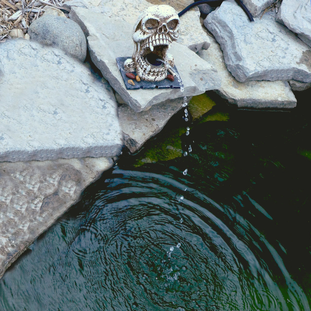 Custom Pro Skull Statuary Fountain Spitter Decorative Outdoor Water Feature