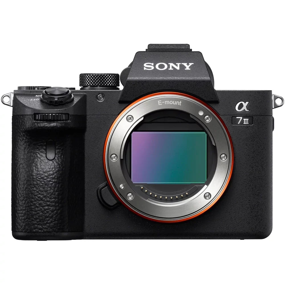 Sony a7III 24.2MP Full Frame Mirrorless Interchangeable Lens Camera Body + 64GB Memory & Flash a7III Accessory Bundle