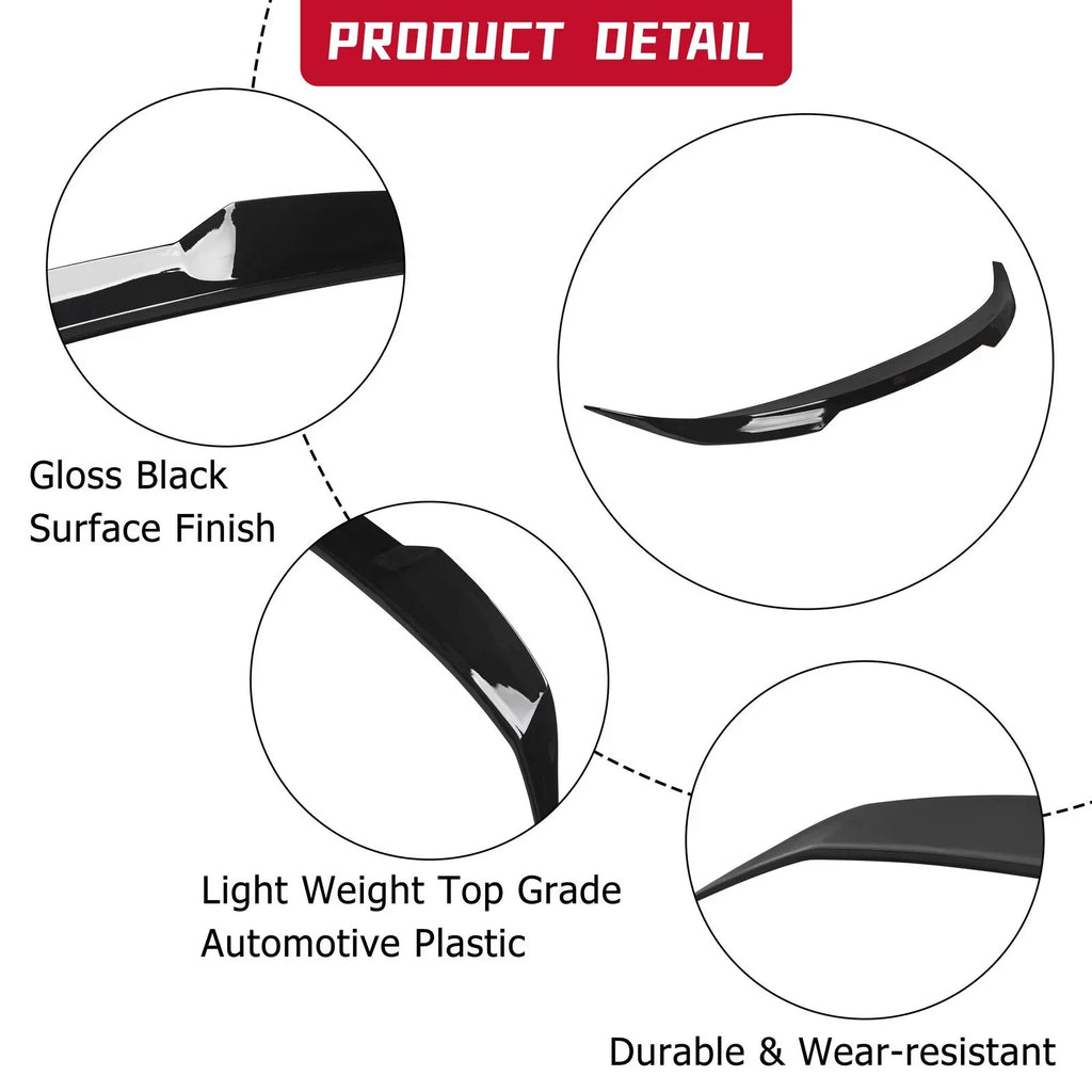 Kojem Rear Trunk Spoiler Lid Wing for 2018-2021 Toyota Camry      Style 19 20 Glossy Black