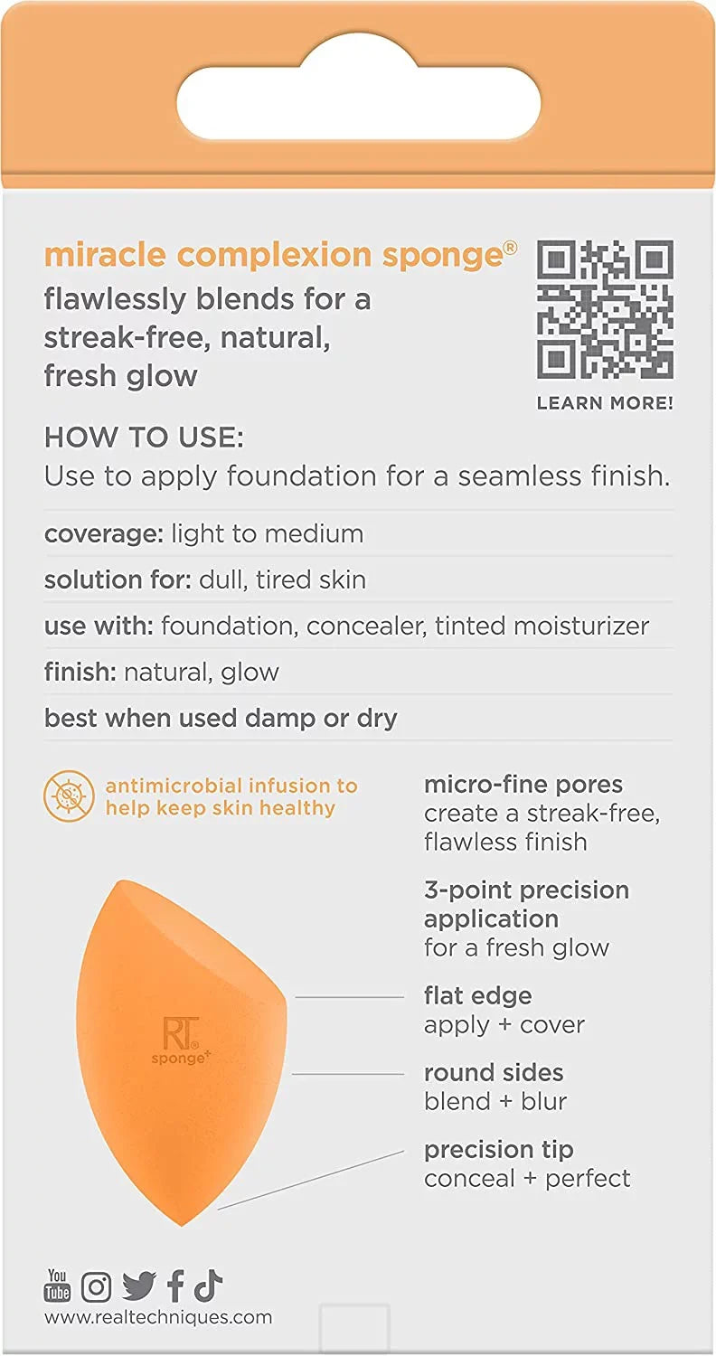 Real Techniques Miracle Complexion Sponge 1 ea (Pack of 4)