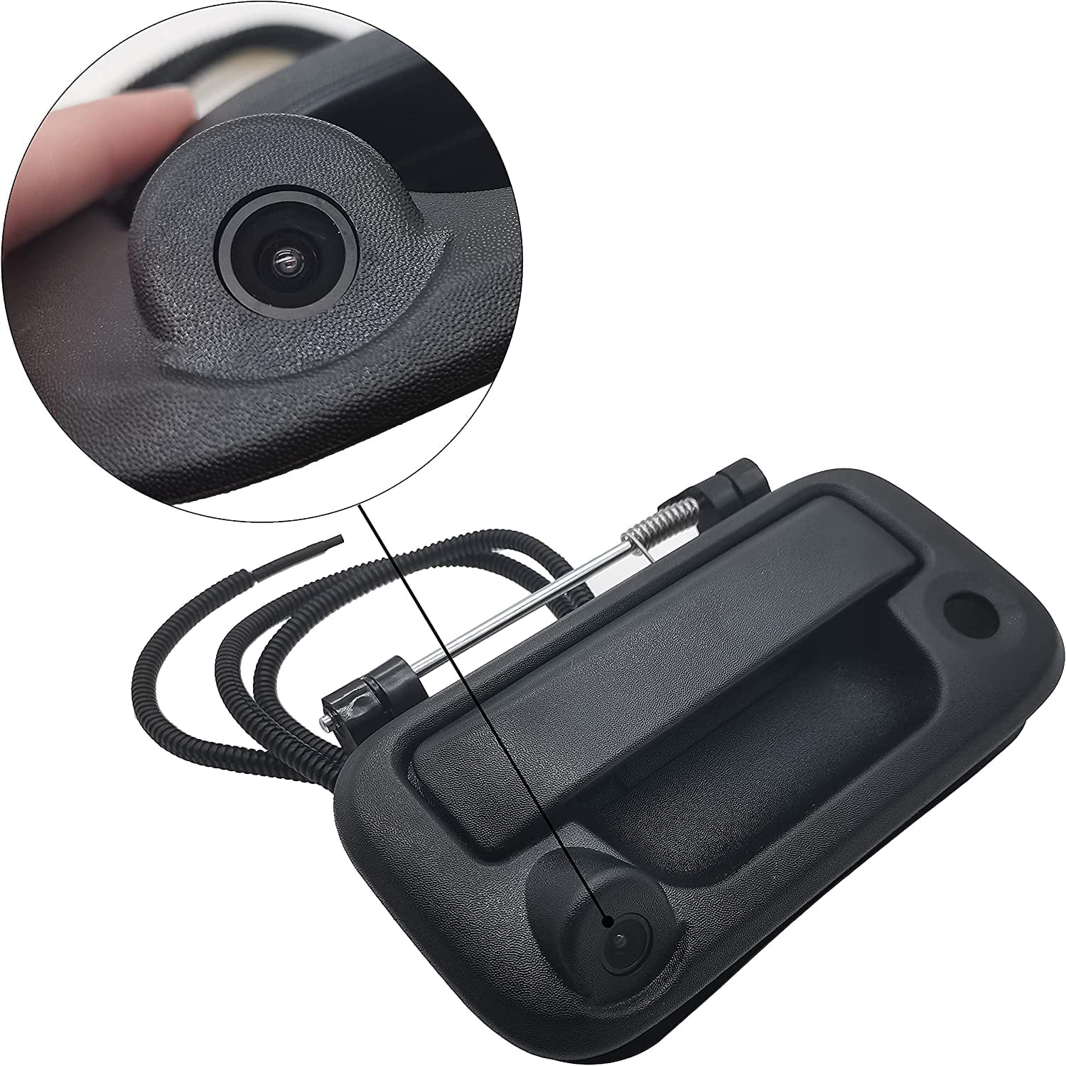 Tailgate Handle with Camera, : #8L3Z-9943400-, Compatible with Ford , , , ,  (Black)