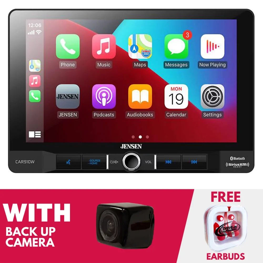 New Jensen  9" Multimedia Receiver (Does Not Play Discs) with Backup Camera
