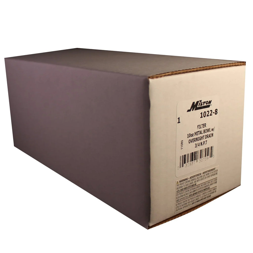 Milton Industries 3/4"  Metal  Micro Filter, 10 oz. bowl 10 oz. bowl Milton 3/4"  Metal Micro Filter with Automatic Drain