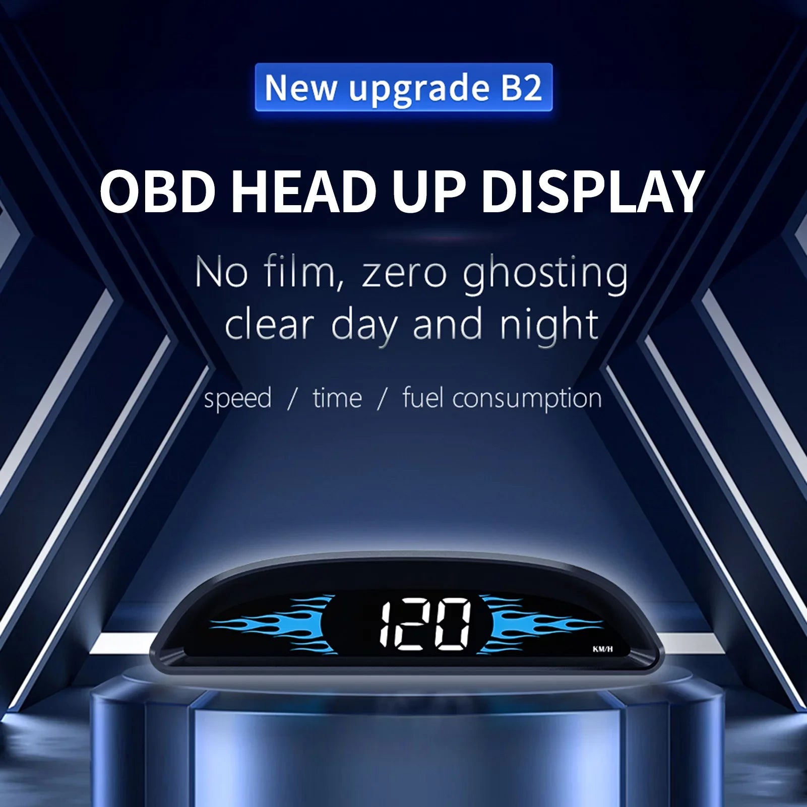 Apexeon Car  Speedometer Head-Up Display, Multi-Function Diagnostic Detector for Precise Driving Data