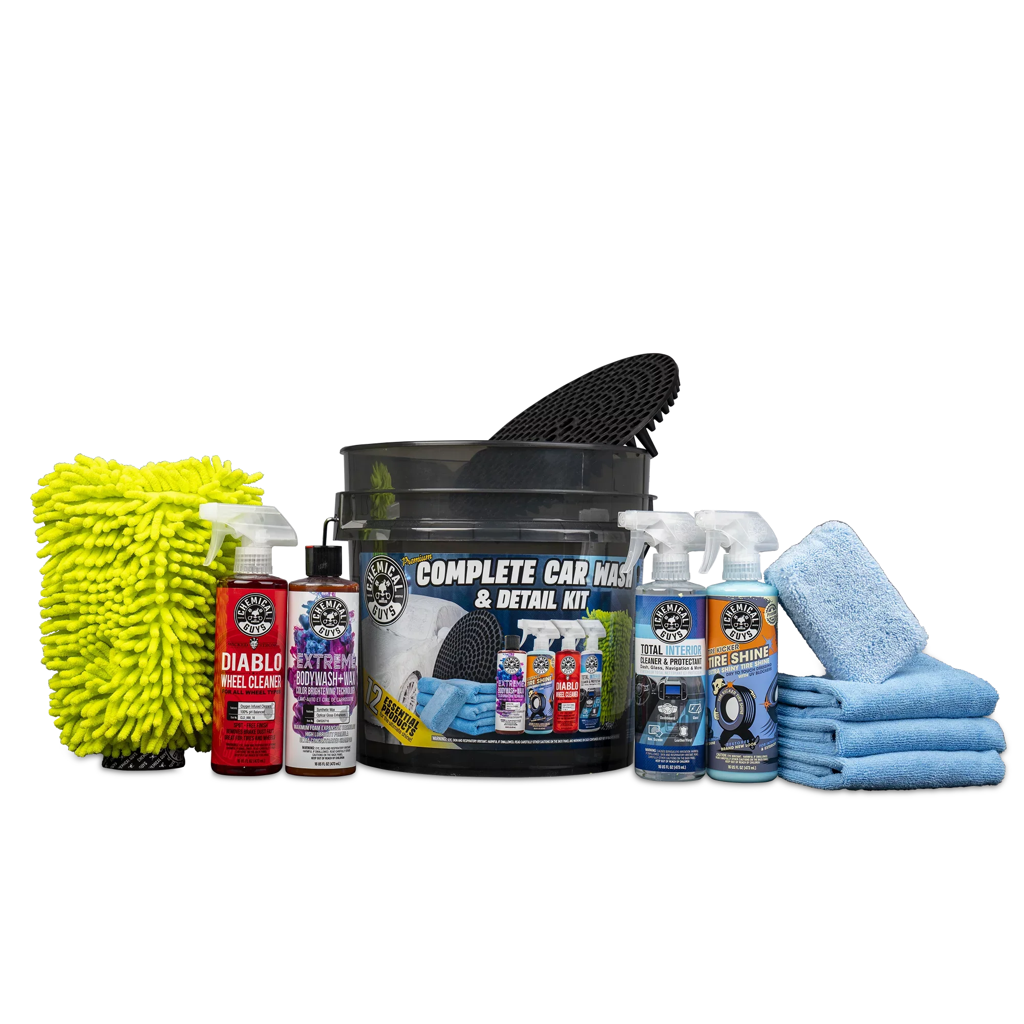 Chemical Guys 12 Piece Premium Complete Car Wash & Detail Kit