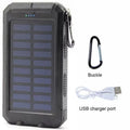 Super 10000000mAh  Portable Charger Solar Power Bank for Cell Phone, Black.