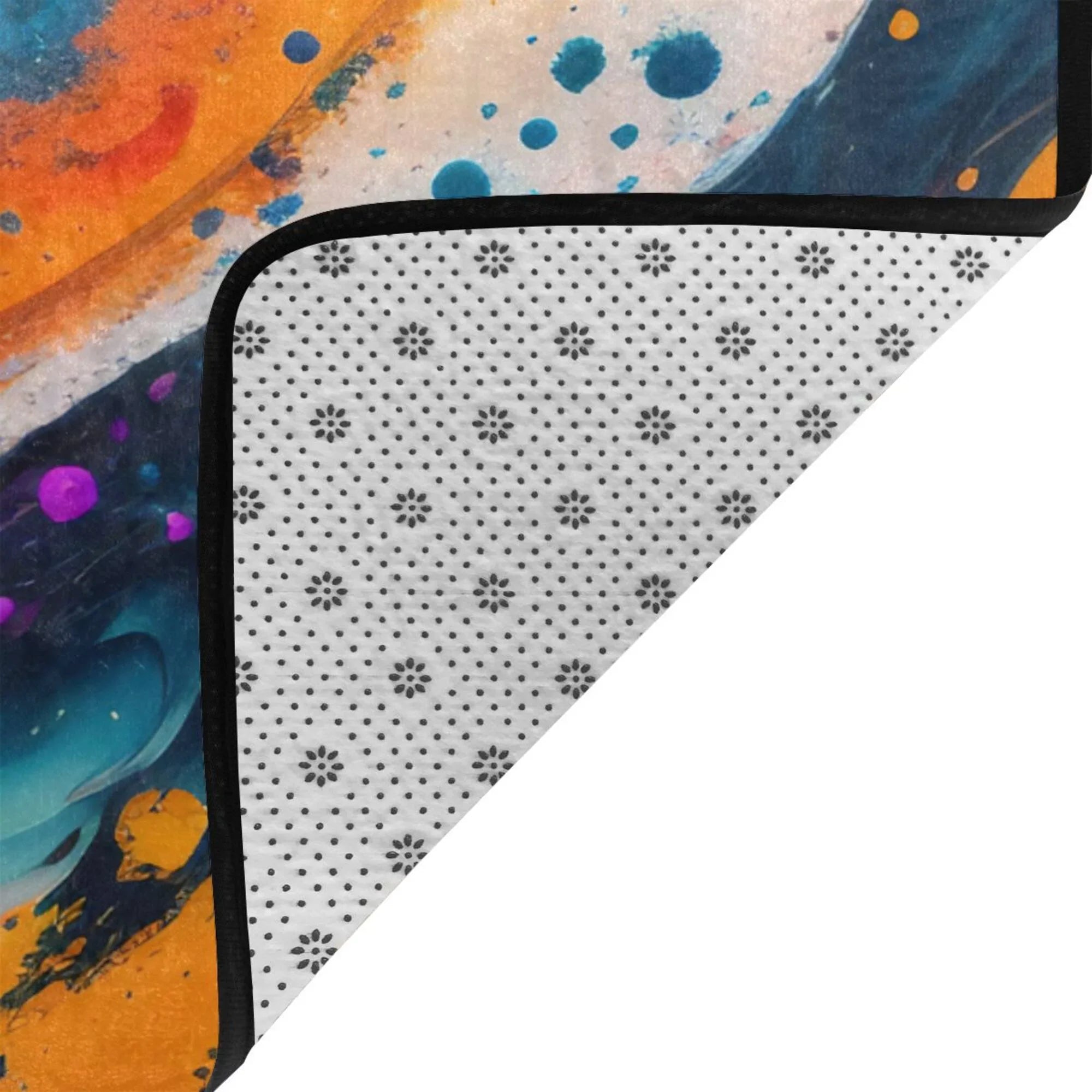 Fractal Blaze Texture Area Rugs Doormat Outdoor Entrance , Facecloth Non-slip Floor Mat Rug for Living Room Kitchen Sink Area Indoor 36"x24"