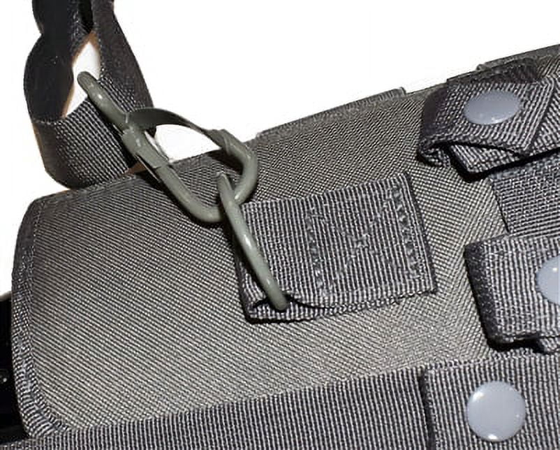 Trinity Short Barrel Scabbard Black molle Crossbody  Motorcycle Truck Military Hunting Tactical Soft Bag Padded 25 inches Gray.