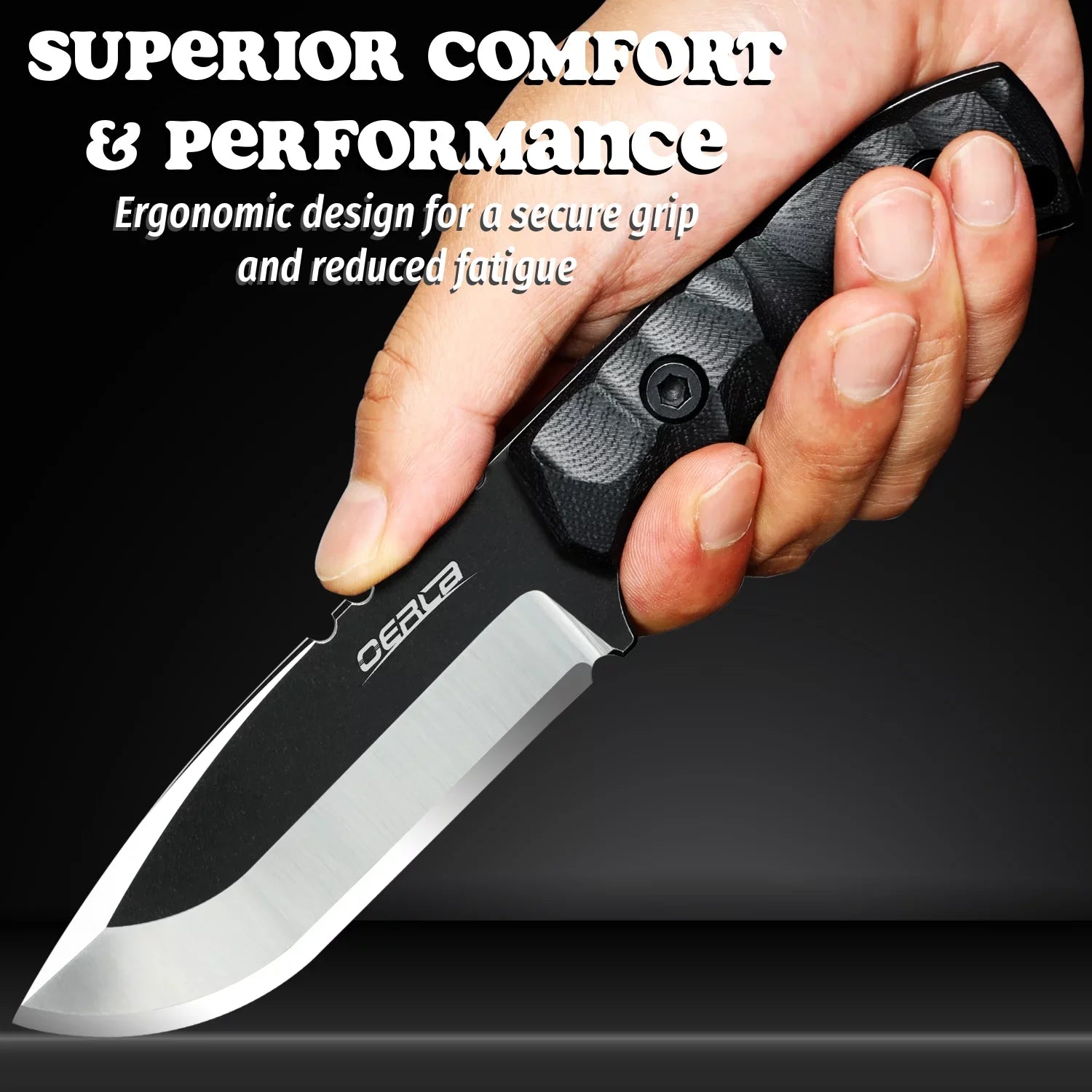 '-0014 Fixed Blade Knife Full Tang Outdoor Camping Hunting Survival Knife