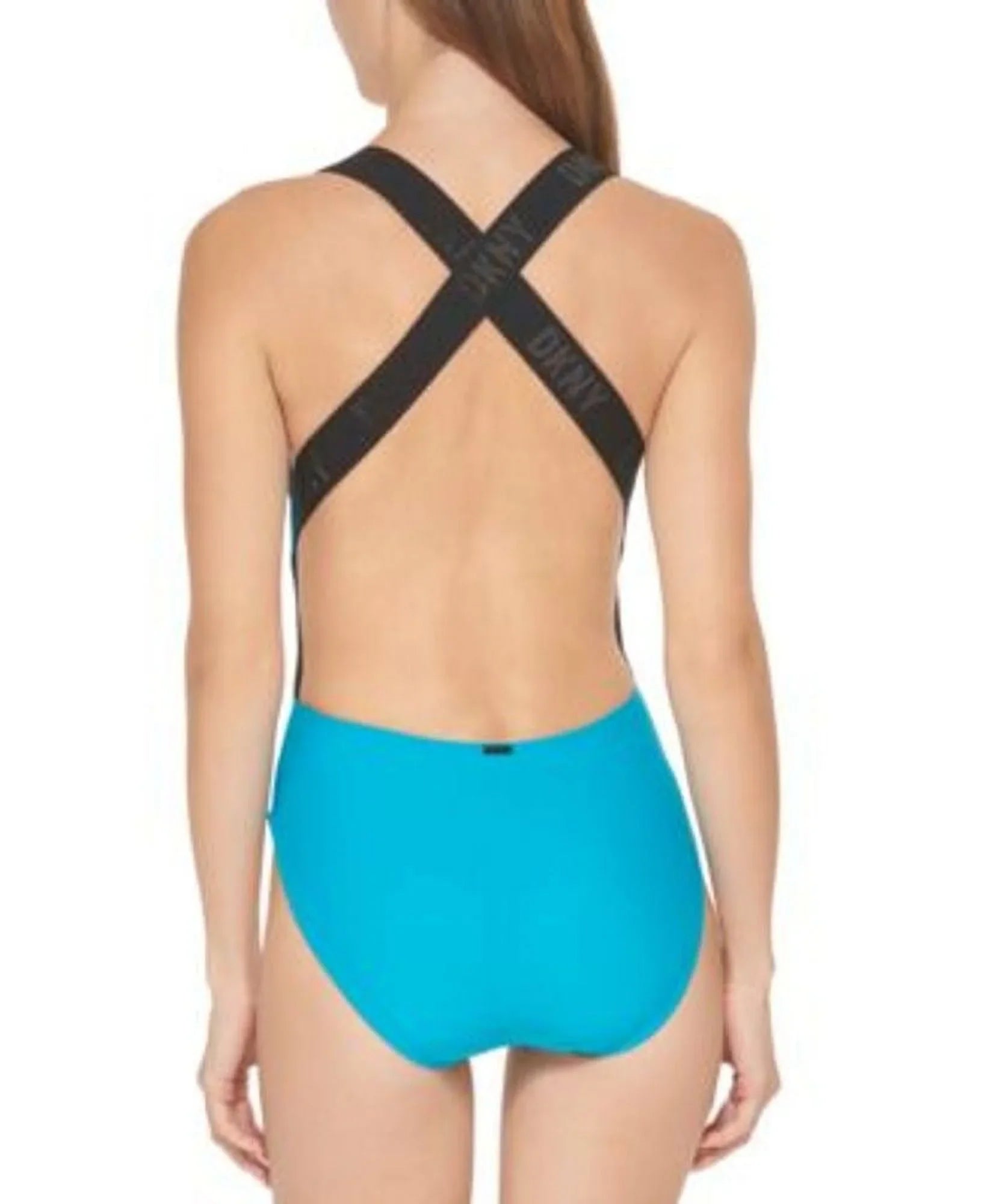 Logo Cross-Back One-Piece Swimsuit,  -Small