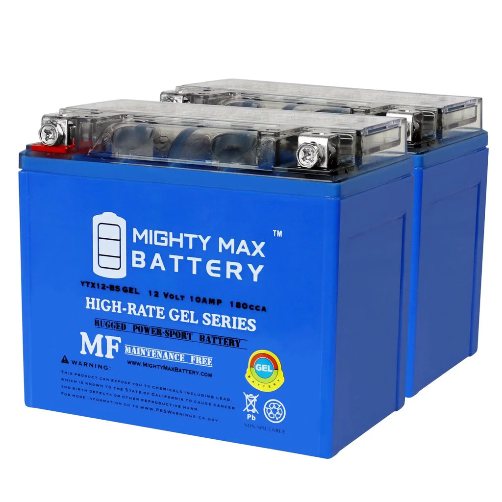 '- 12V 10Ah  Replacement Battery Compatible with Honda 250  FourTrax Recon 97-17 - 2 Pack