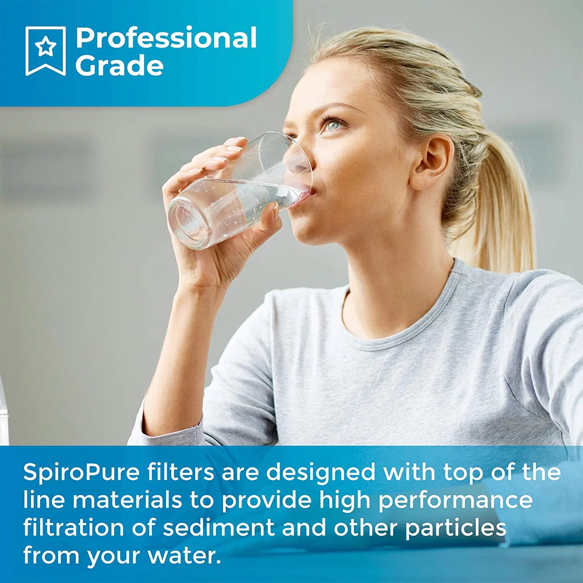 SpiroPure 20 x 2.5 Inch 1 Micron Melt-Blown Polypropylene Filter (20 Pack)