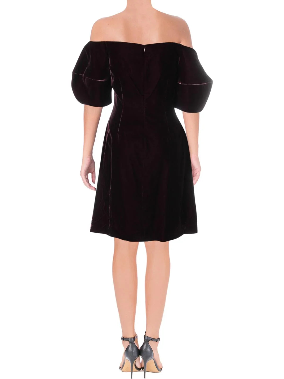 Jill Stuart Womens Off-The-Shoulder Vevlet Party Dress