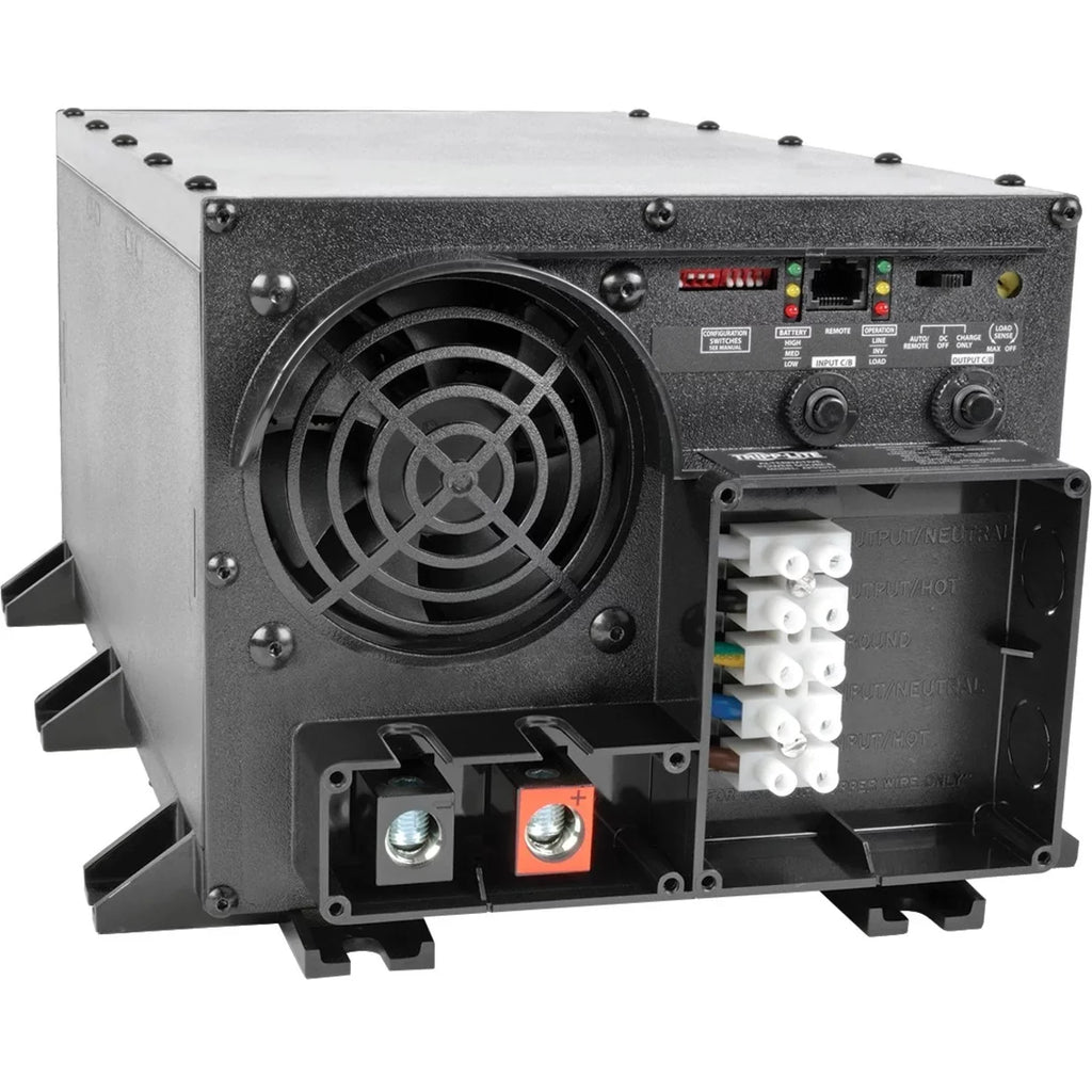 Tripp Lite 2000W  12VDC 120V Inverter / Charger w/ Auto Transfer Switching  Hardwired - 12V  - 120V  - Continuous Power:2kW