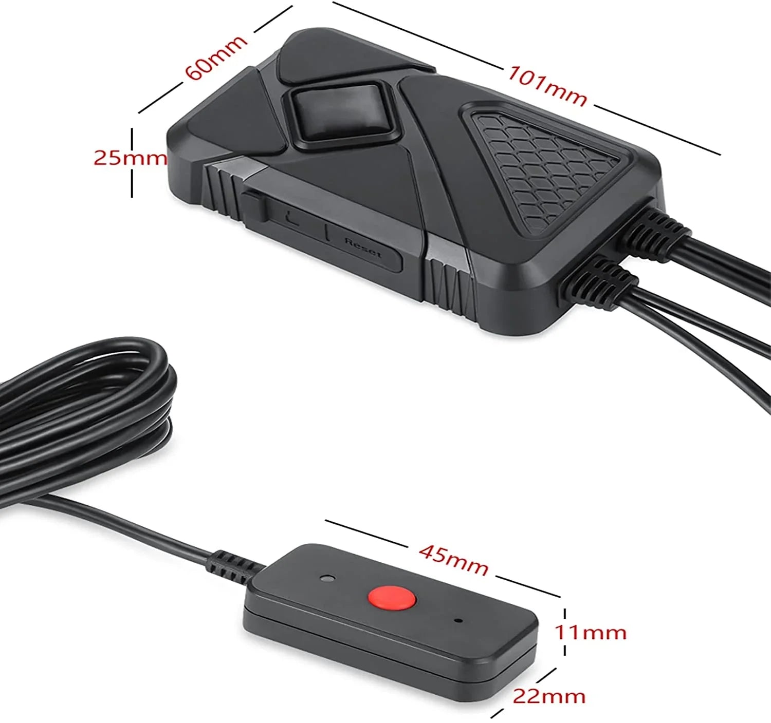 Motorcycle Dash Camera Front and Rear 1080P  Waterproof Lens 120° Wide Angle Waterproof Recording Camera with Wi-Fi,