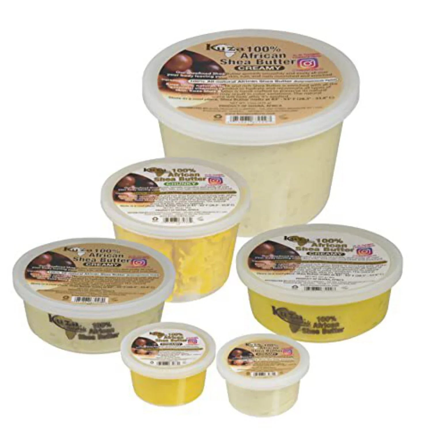 Kuza 100% Pure African Shea Butter with Borututu (22 Ounce, White Creamy)