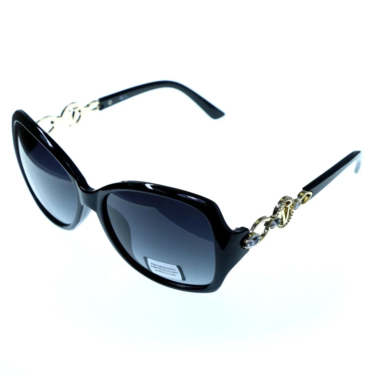 Mi Amore  protection Shatter Resistant Poly carbonate Goggle-Sunglasses Black Frame & Black Lens