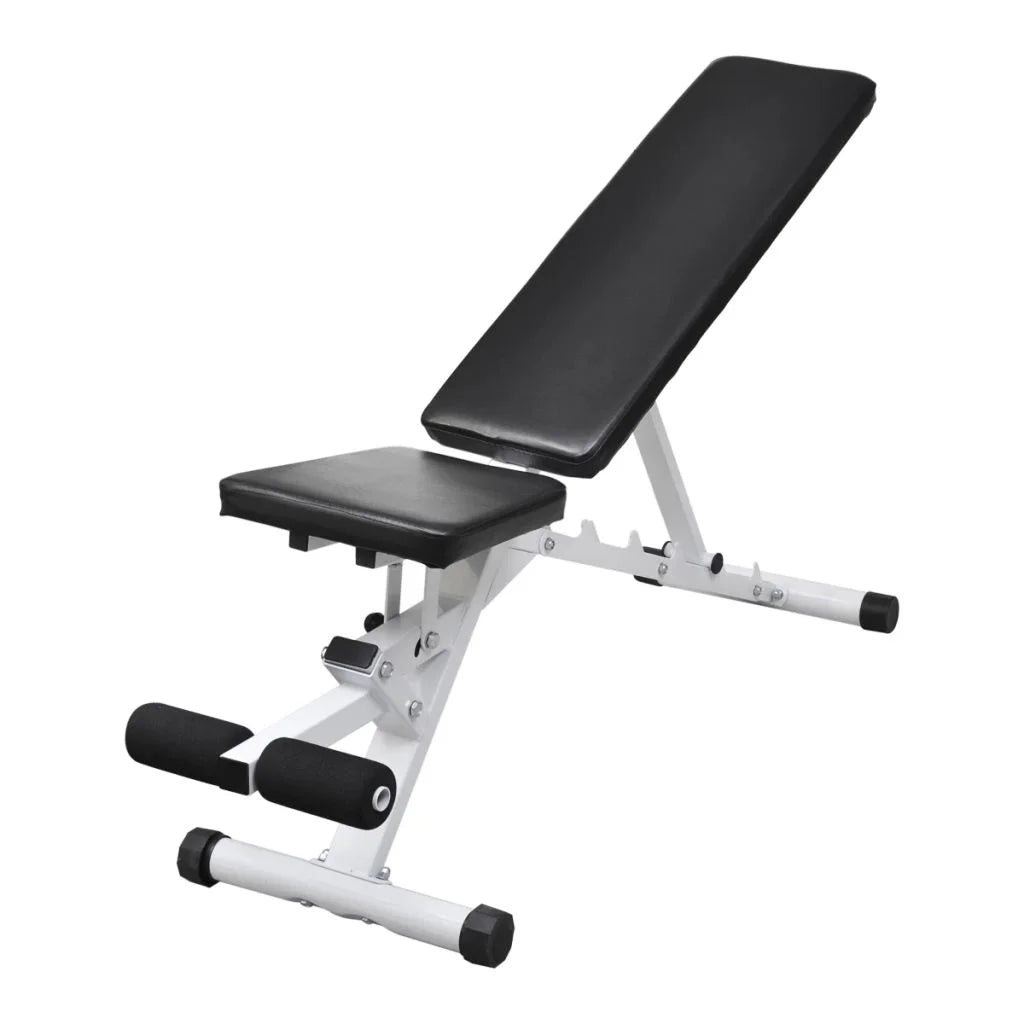moobody Fitness Utility Bench Backrest Adjustable Padded Cushion Full Body Workout Strength Training Bench Exercise Equipment for Home Gym, Weight Lifting 52 x 16 x 19 Inches