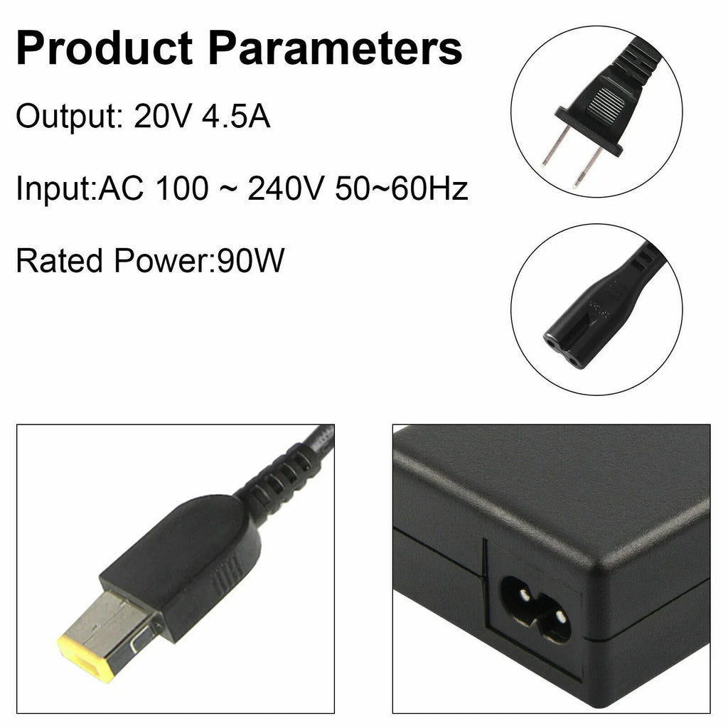 50PCS of 20V 4.5A 90W  Adapter Charger For Lenovo Thinkpad 0B46994 Power Supply