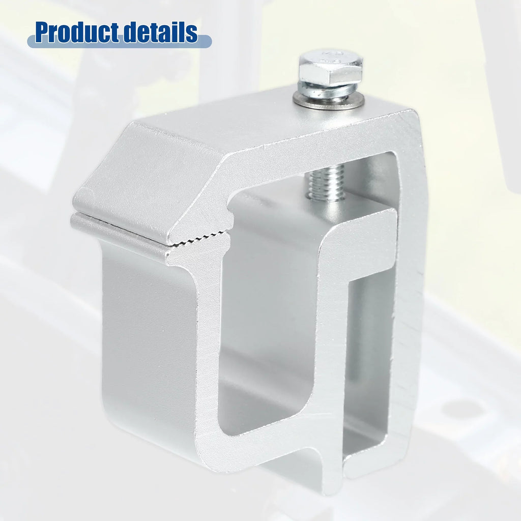 Unique Bargains 8 Pcs Truck Bed Cap Mount Clamps Camper Shell Clips Fit for Chevy Silverado 1500 2500HD Silver Tone