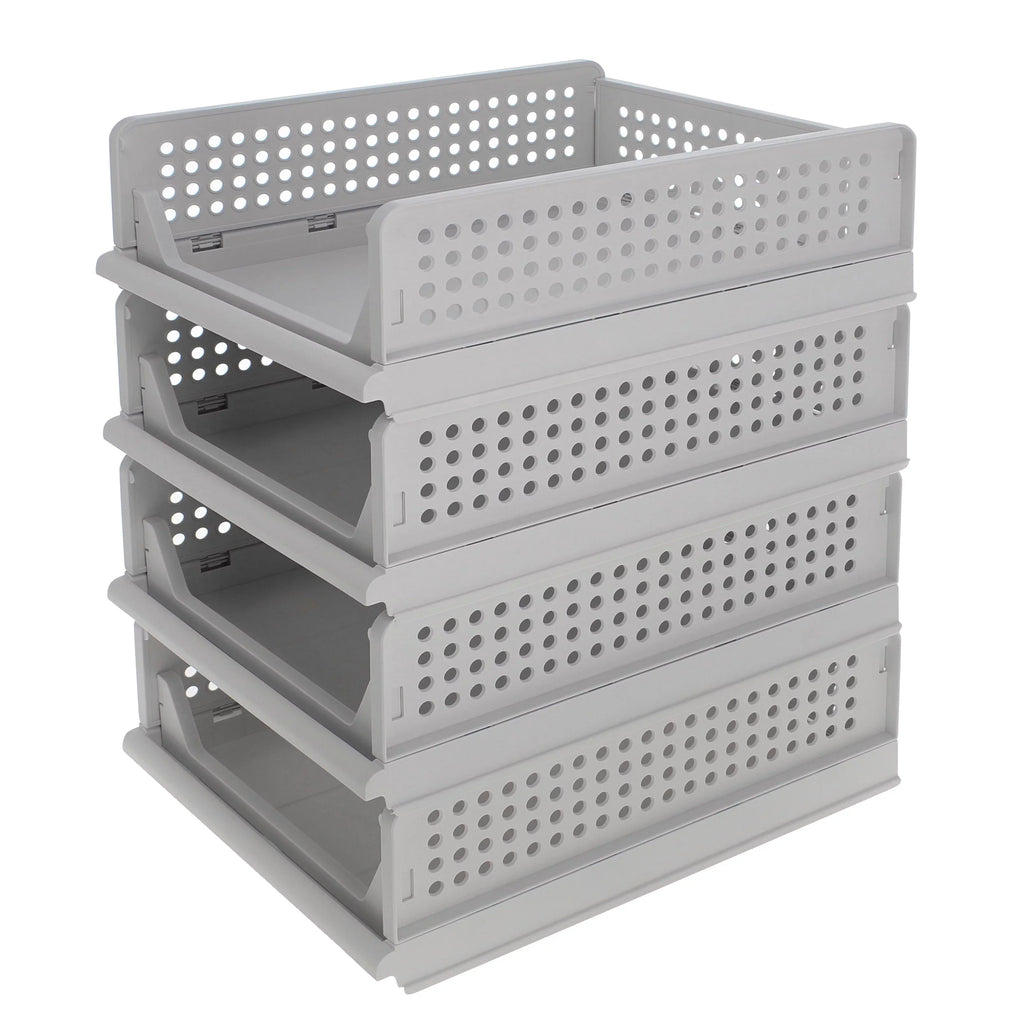 Creekview Home Emporium Stacking Drawer Organizer - 4 Plastic Stackable Drawers
