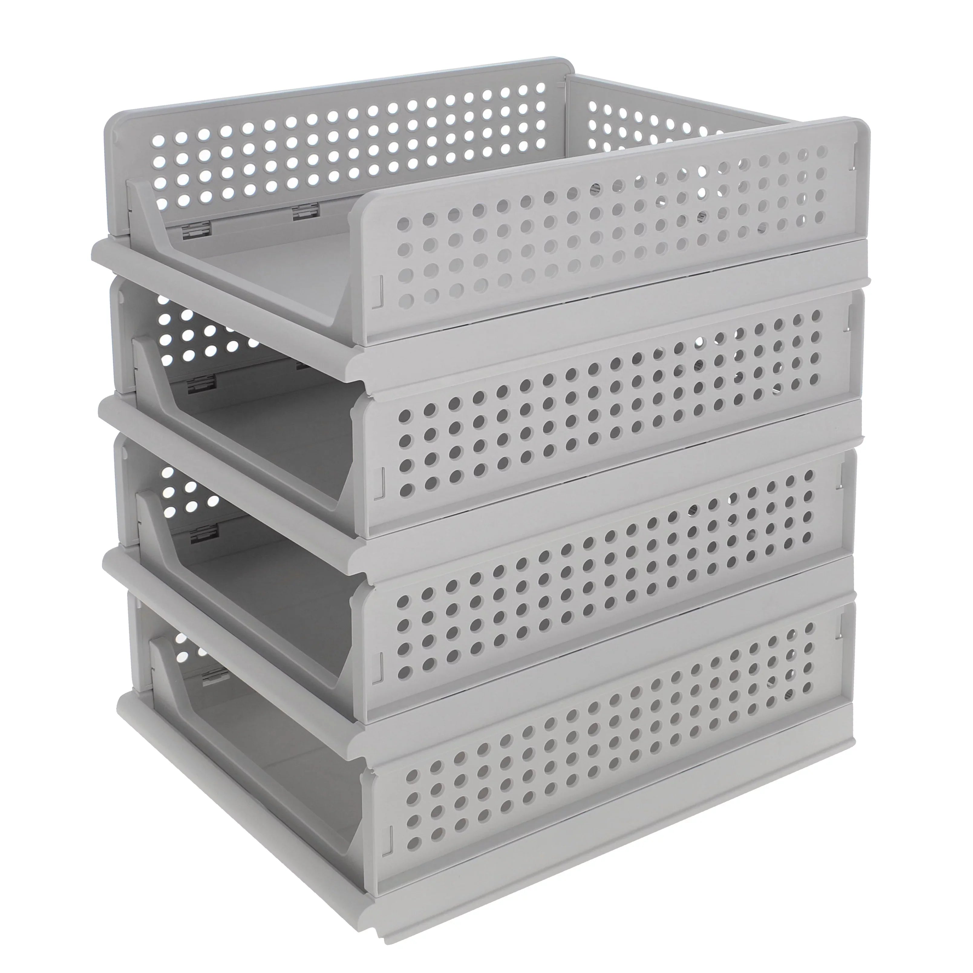 Creekview Home Emporium Stacking Drawer Organizer - 4 Plastic Stackable Drawers