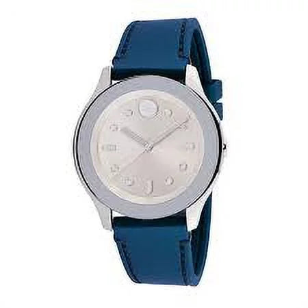 Movado 3600715 Bold Women Silver Dial Green Silicon Strap Swiss Watch