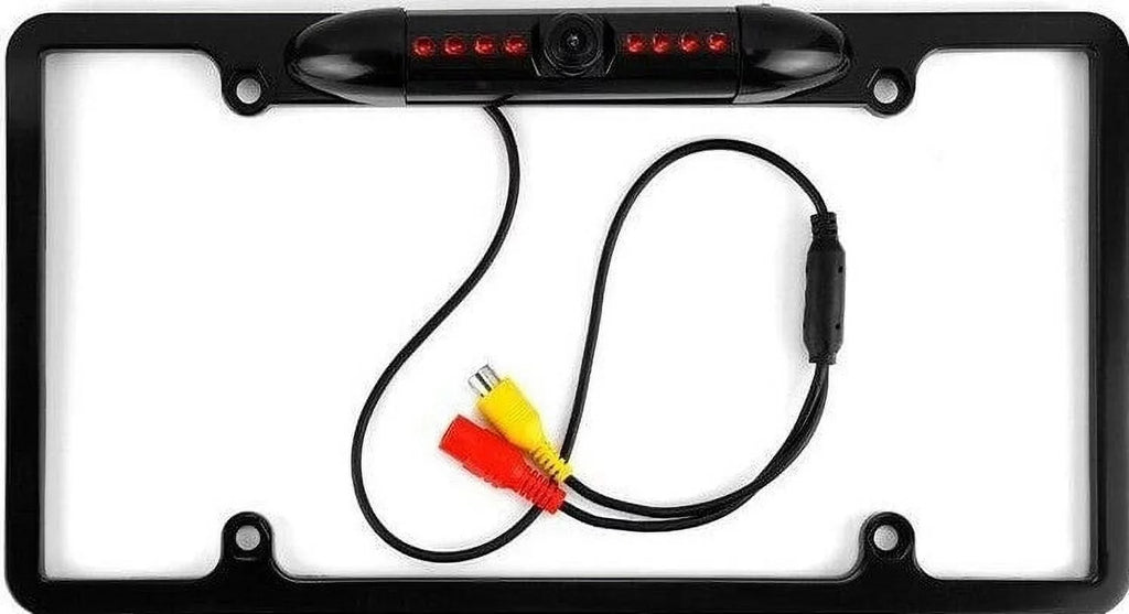 Backup Camera Rearview License Plate Frame for  -  Black