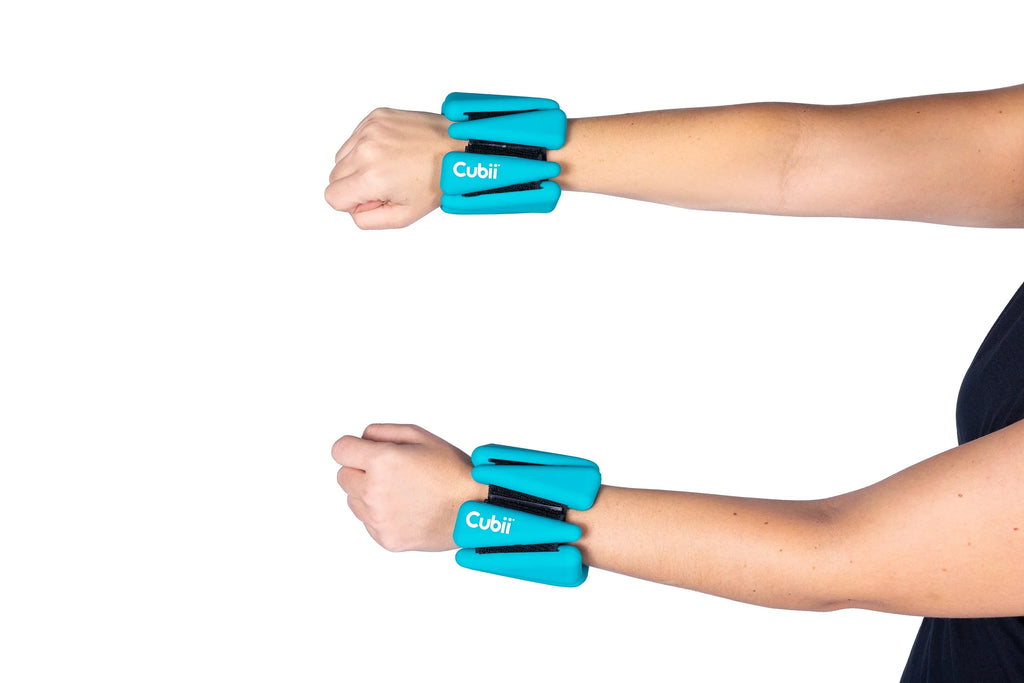 Cubii Wearable and Adjustable 2 lb Ankle/Wrist Weights, Set of 2 Comfortable and Soft, Perfect for Dancing, Running, Walking, Fitness, Workout