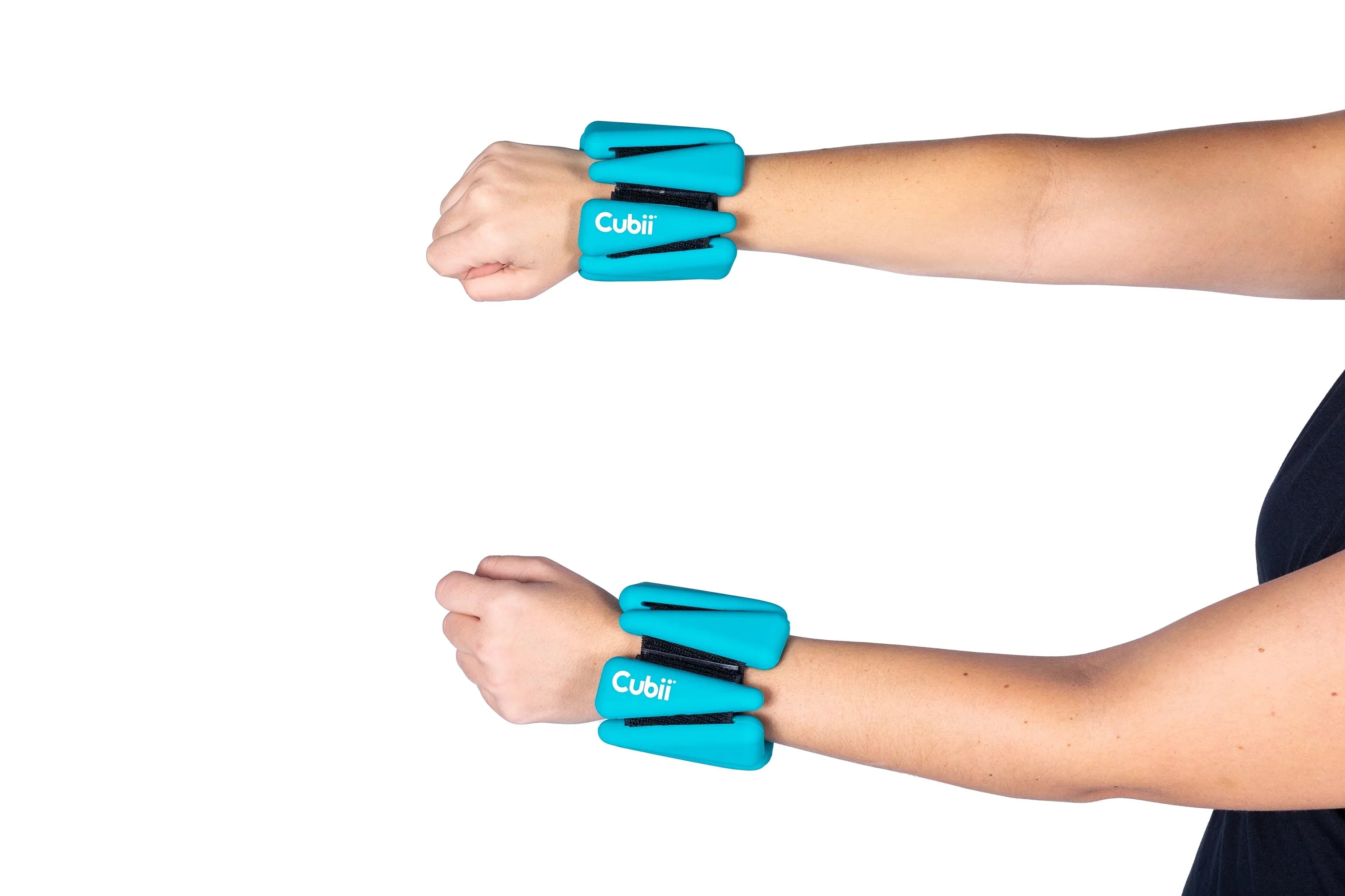Cubii Wearable and Adjustable 2 lb Ankle/Wrist Weights, Set of 2 Comfortable and Soft, Perfect for Dancing, Running, Walking, Fitness, Workout