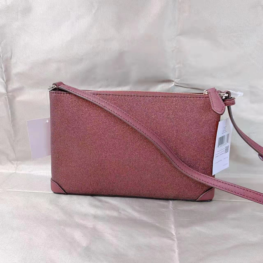 Kate Spade  Glitter Fabric CrossBody Bag In Deep Nova