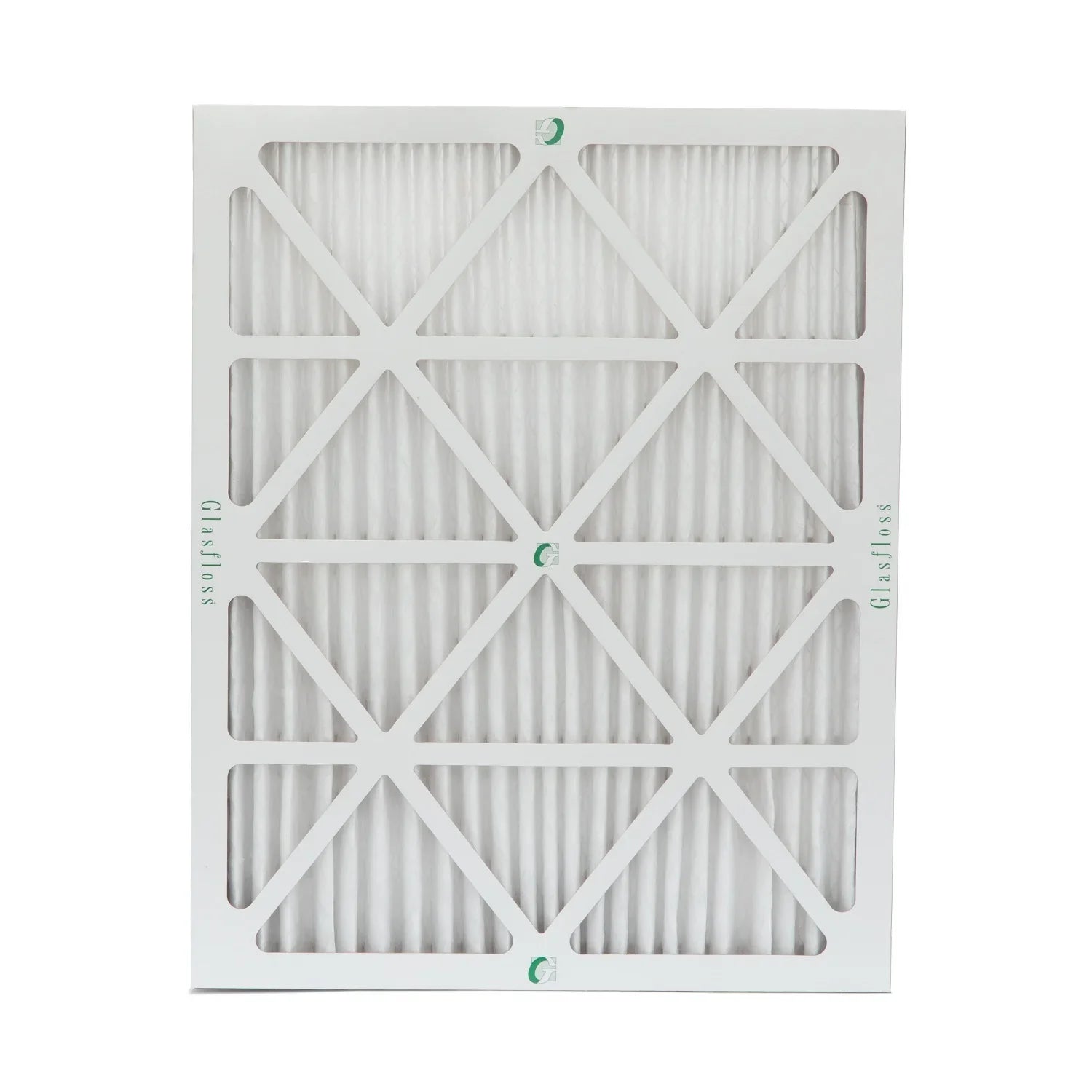 20x25x2  10 Pleated  Furnace Air Filters by Glasfloss Industries. ( 8 Pack ) Exact Size: 19-1/2 x 24-1/2 x 1-3/4