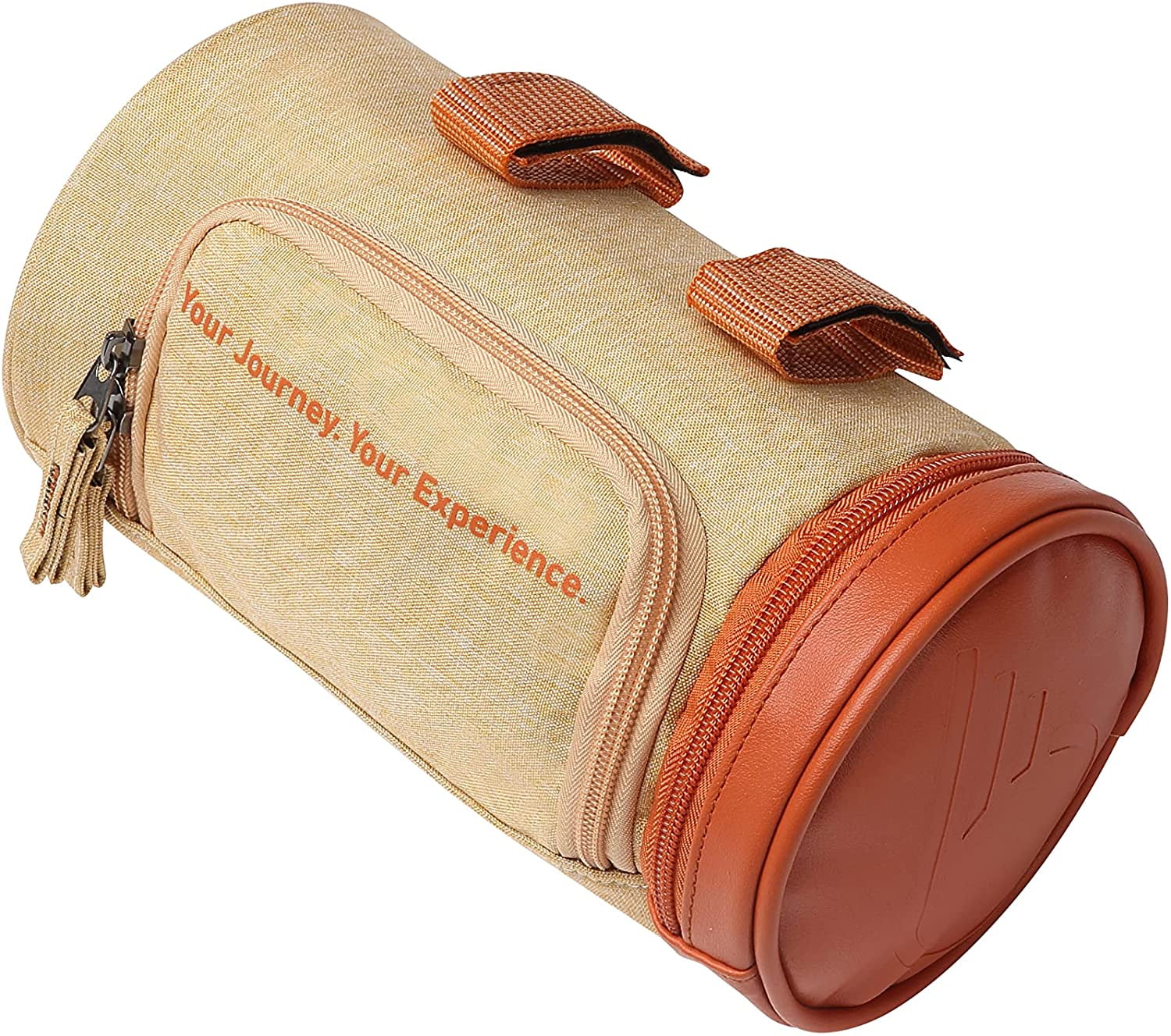 sixthreezero Bike Handlebar Bag, Waterproof Bicycle Front Roll Bag, Cream