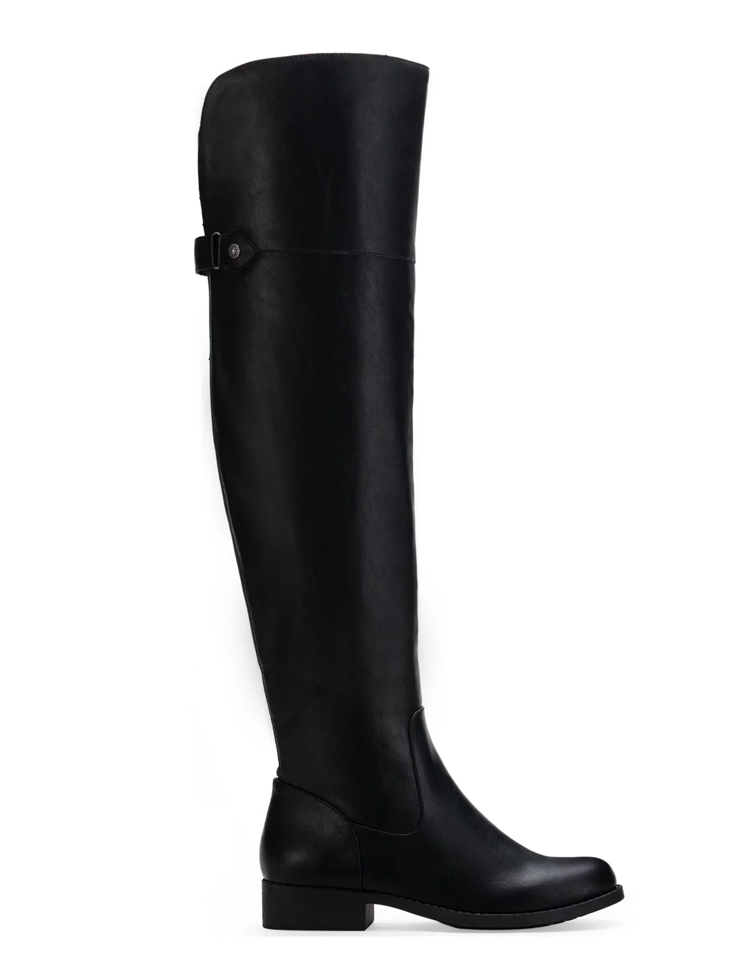 Womens Black Cushioned Gore Stretch Slip Resistant Allicce Round Toe Block Heel Zip-Up Dress Boots Shoes 7.5