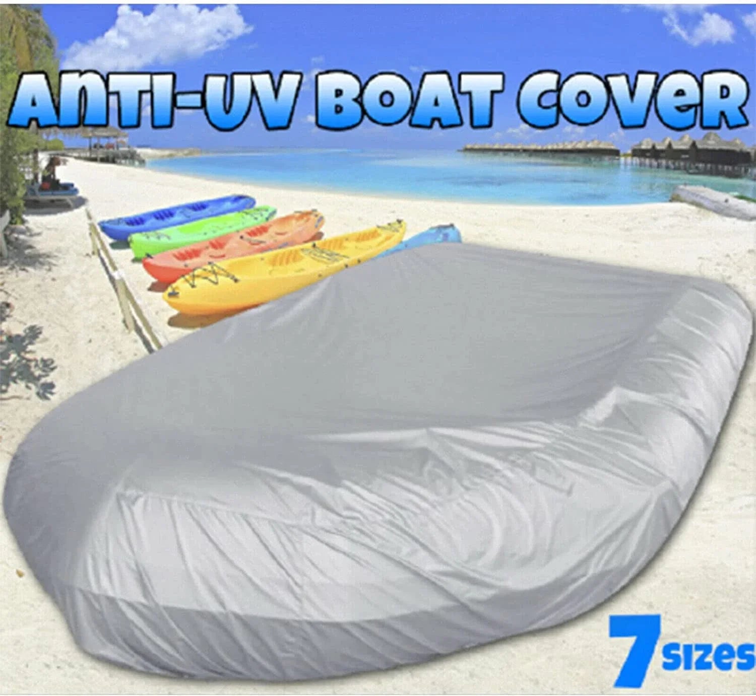 Durable Waterproof Dustproof Boat Cover Inflatable Boat Dinghy Cover Silver Grey