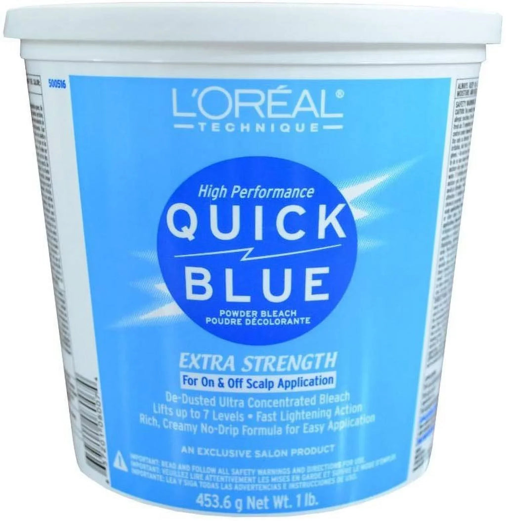 'Oreal Quick Blue Powder Bleach, 1 , Loreal 20 Volume 8oz and Loreal 30 Volume 8oz Bundle