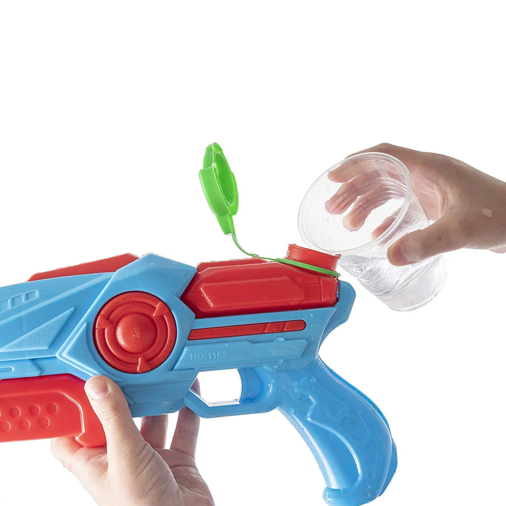 Prextex Red Plastic Water Shooter Blaster Squirt Guns, 4 Pack Girls and Boys
