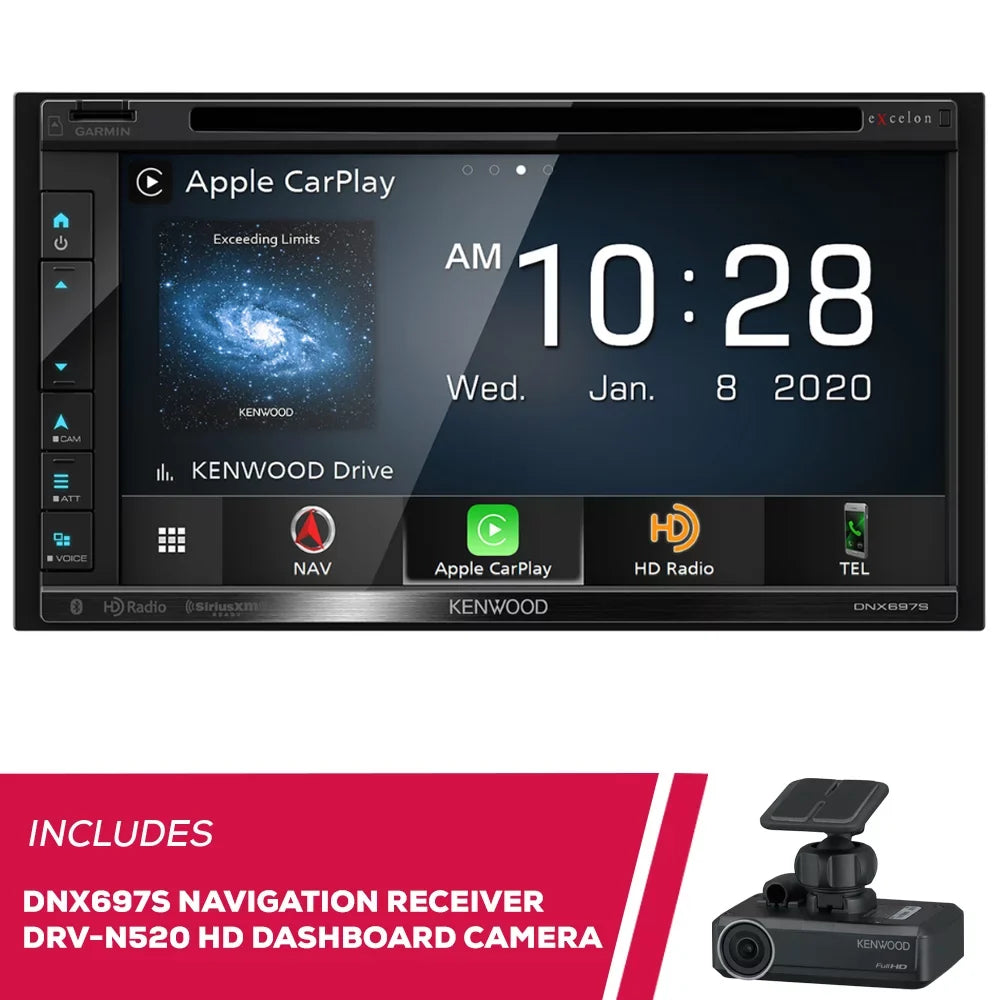 New Kenwood  6.8" Navigation  Receiver & - Full  Dashboard Camera