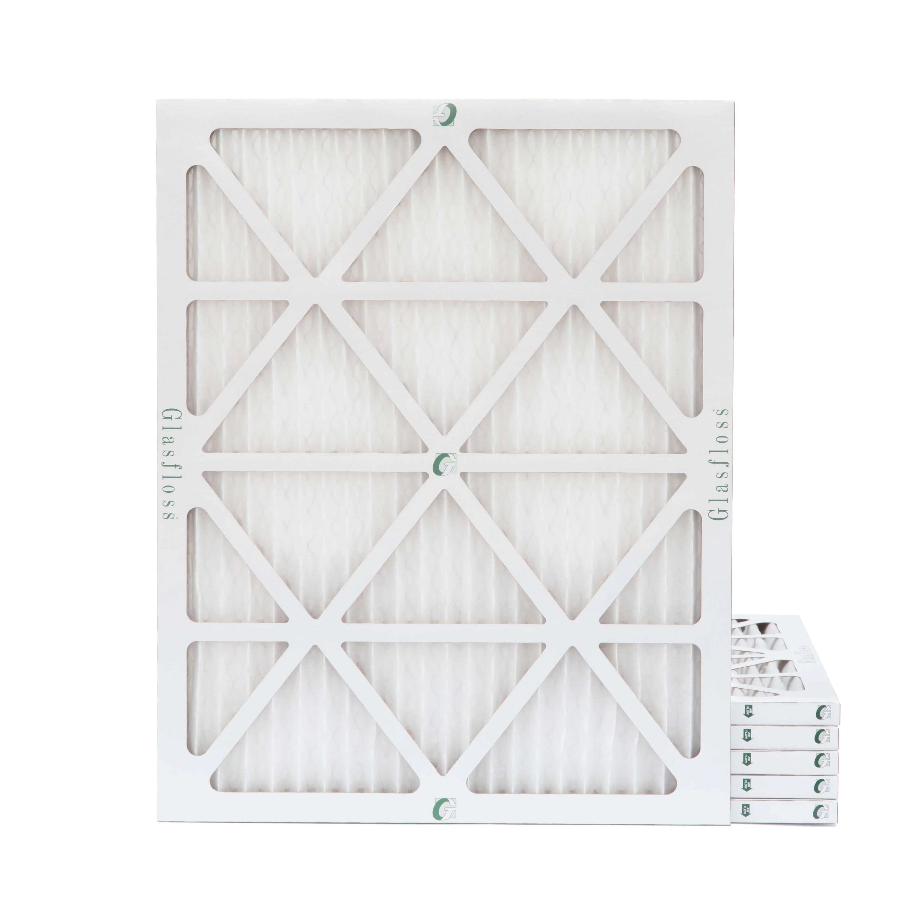 19-7/8 x 21-1/2 x 1  10 Pleated Air Filters by Glasfloss. 3 Pack. Replacement filters for Carrier, Payne, & Bryant.
