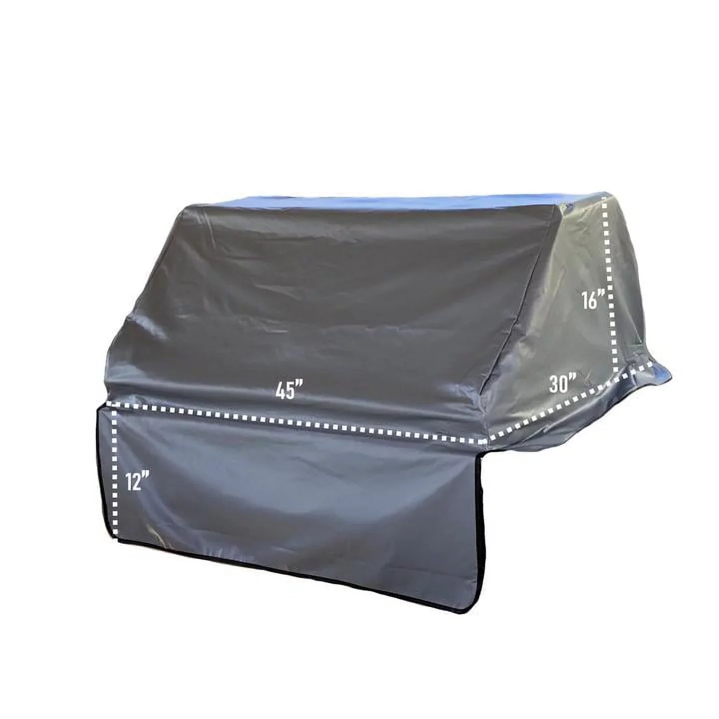Covered Living Built-In  Outdoor Gas Grill Cover 45" x 30" x 16" Vinyl Grey
