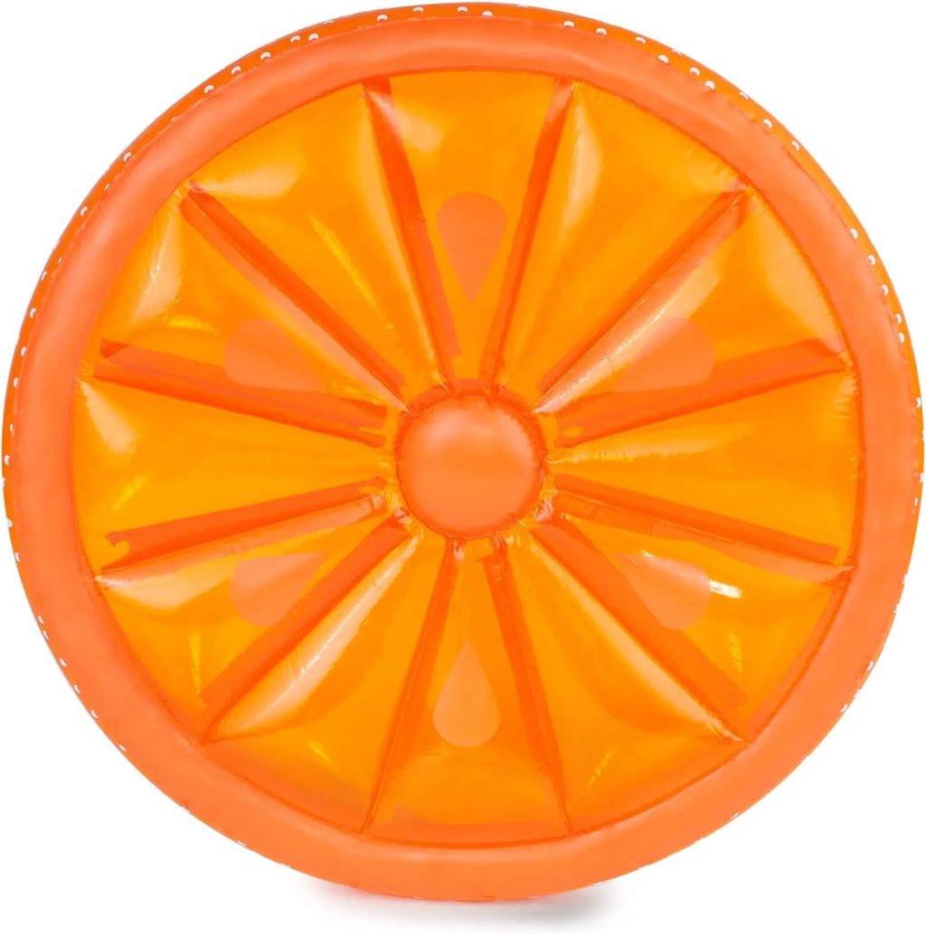 Swimline 61.5" Inflatable Fruit Slice Swimming Pool Lounger Raft - Red/Orange