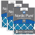 Nordic Pure 16x30x2 Pleated  7 Air Filters 3 Pack