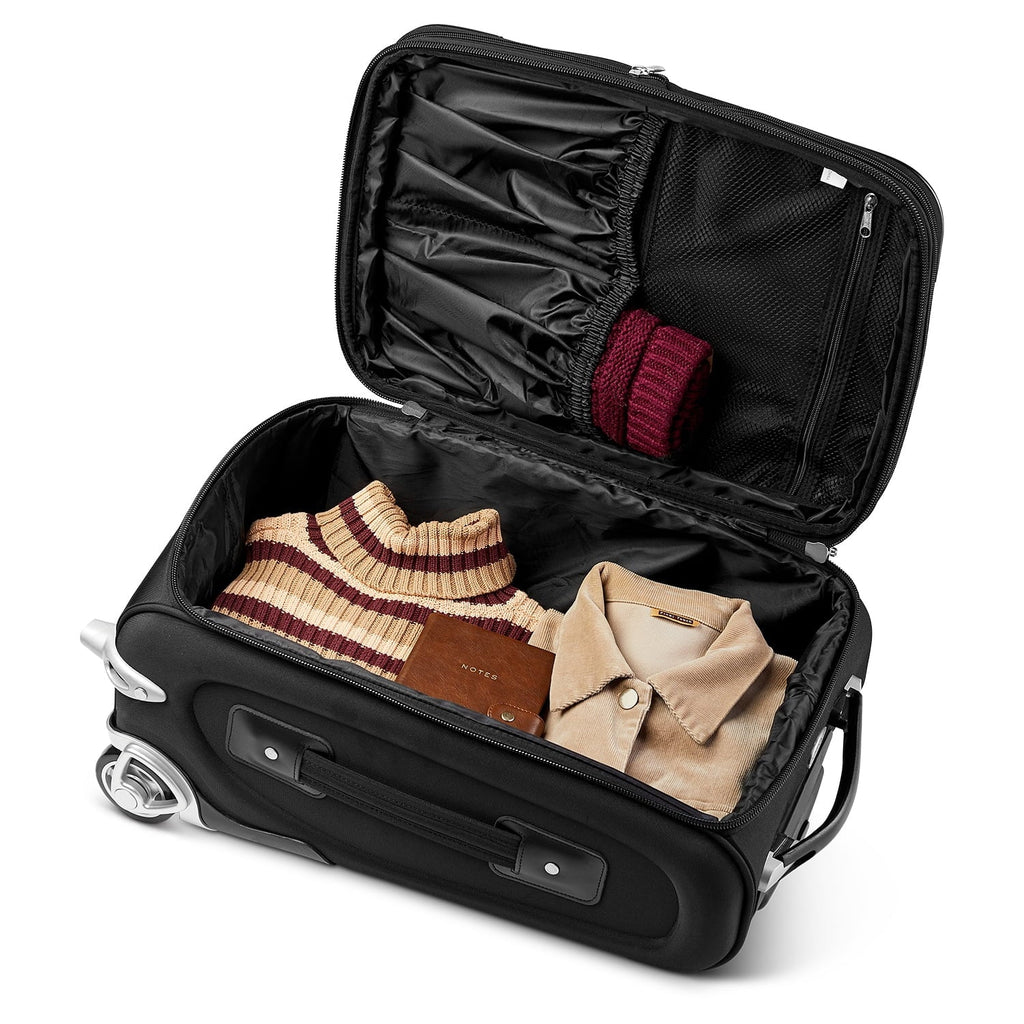 Black Texas Longhorns 21" Softside Rolling Carry-On Suitcase