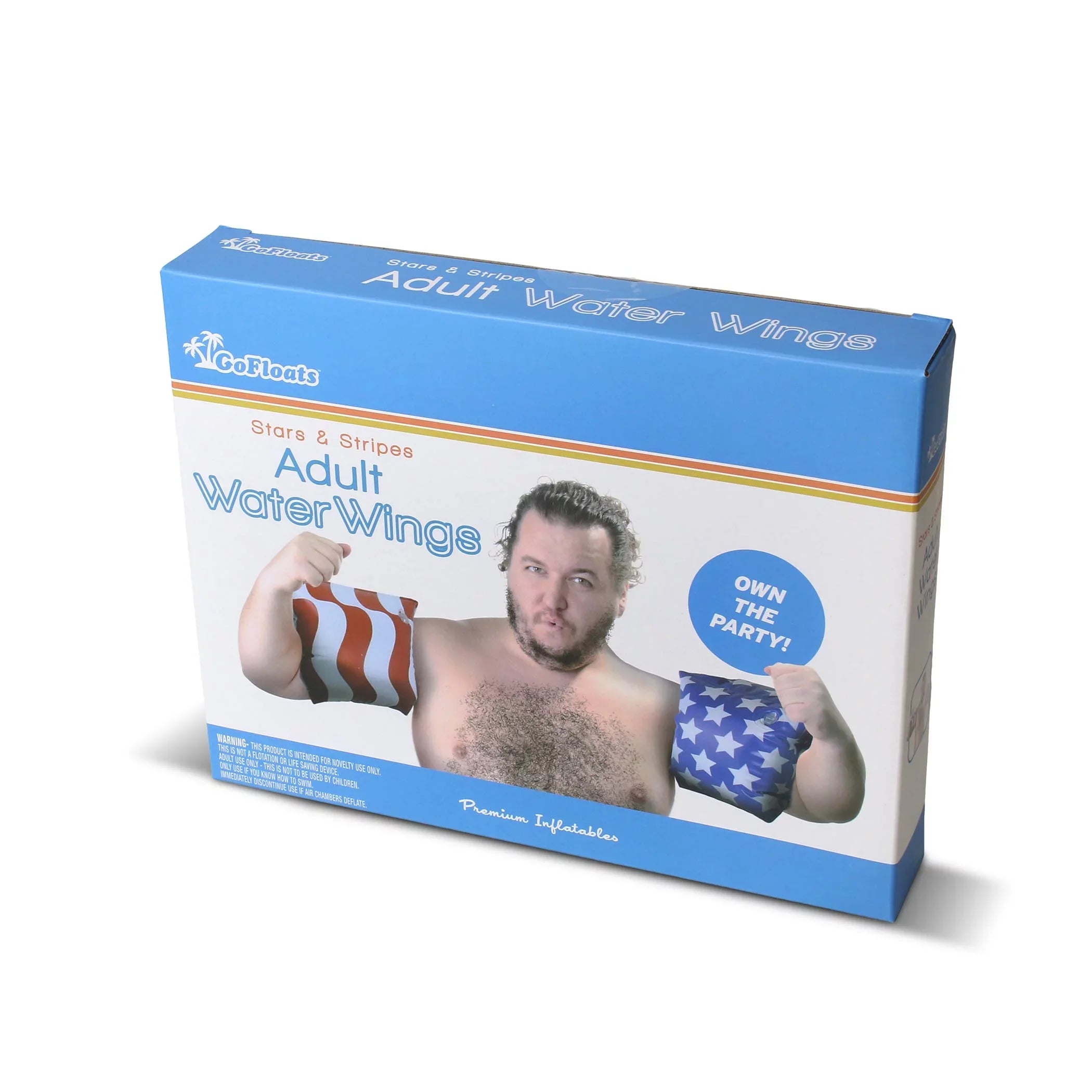 GoFloats America Flag Adult Water Wing Floaties - Own The Pool (Novelty  )