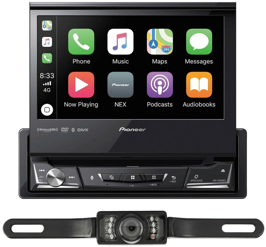 Pioneer -3500NEX  Receiver Bluetooth & License Plate Backup Camera